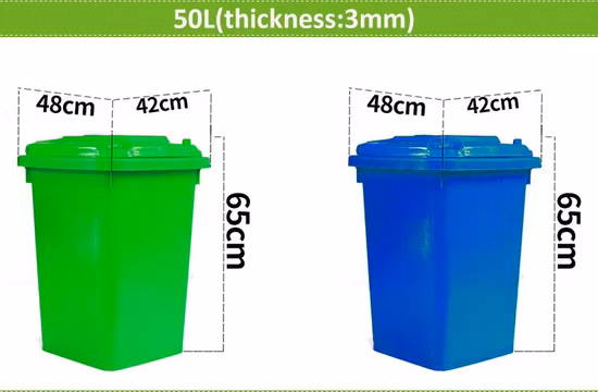 의료용 주방 산업 폐기물용 120L 쓰레기통